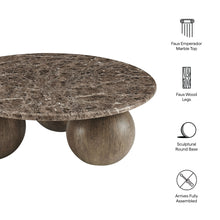 Load image into Gallery viewer, Pietra Indoor Outdoor Patio Round Coffee Table by Modway
