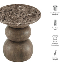 Load image into Gallery viewer, Pietra Indoor Outdoor Patio Round Side Table by Modway
