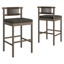 Load image into Gallery viewer, Eleni Outdoor Patio Teak Wood Bar Stools Set of 2 by Modway
