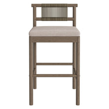 Load image into Gallery viewer, Eleni Outdoor Patio Teak Wood Bar Stools Set of 2 by Modway
