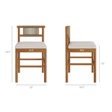Load image into Gallery viewer, Eleni Outdoor Patio Teak Wood Counter Stools Set of 2 by Modway
