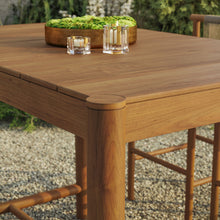 Load image into Gallery viewer, Eleni Rectangle 56-Inch Outdoor Patio Teak Wood Rectangular Bar Table by Modway
