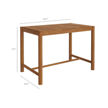Load image into Gallery viewer, Eleni 5-Piece Outdoor Patio Teak Wood Bar Set by Modway
