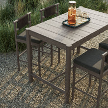 Load image into Gallery viewer, Eleni 5-Piece Outdoor Patio Teak Wood Bar Set by Modway
