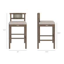 Load image into Gallery viewer, Eleni 5-Piece Outdoor Patio Teak Wood Bar Set by Modway
