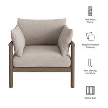 Load image into Gallery viewer, Eleni Outdoor Patio Teak Wood Armchair by Modway
