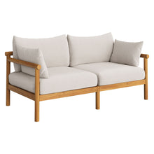 Load image into Gallery viewer, Eleni 4-Piece Outdoor Patio Teak Wood Sofa Set by Modway
