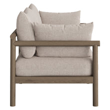 Load image into Gallery viewer, Eleni 2-Piece Outdoor Patio Teak Wood Loveseat with Ottoman Set by Modway
