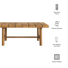 Load image into Gallery viewer, Eleni 41-Inch Outdoor Patio Teak Wood Coffee Table by Modway
