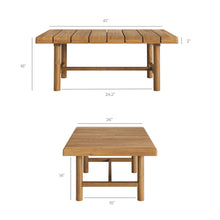 Load image into Gallery viewer, Eleni 41-Inch Outdoor Patio Teak Wood Coffee Table by Modway
