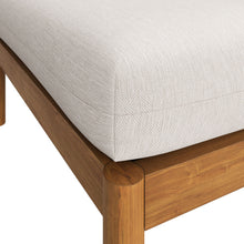 Load image into Gallery viewer, Eleni Square Outdoor Patio Teak Wood Ottoman by Modway
