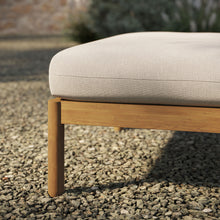 Load image into Gallery viewer, Eleni Square Outdoor Patio Teak Wood Ottoman by Modway
