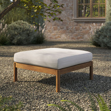 Load image into Gallery viewer, Eleni Square Outdoor Patio Teak Wood Ottoman by Modway
