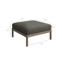 Load image into Gallery viewer, Eleni Square Outdoor Patio Teak Wood Ottoman by Modway

