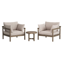 Load image into Gallery viewer, Eleni 3-Piece Outdoor Patio Teak Wood Furniture Set by Modway
