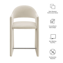 Load image into Gallery viewer, Talia 37 Inch Performance Velvet Counter Stool by Modway
