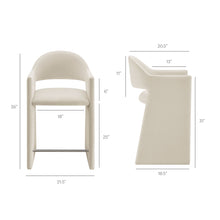 Load image into Gallery viewer, Talia 37 Inch Performance Velvet Counter Stool by Modway
