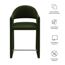 Load image into Gallery viewer, Talia 37 Inch Performance Velvet Counter Stool by Modway
