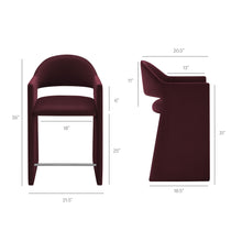 Load image into Gallery viewer, Talia 37 Inch Performance Velvet Counter Stool by Modway
