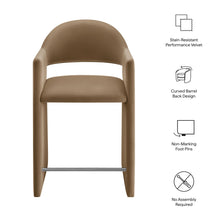 Load image into Gallery viewer, Talia 37 Inch Performance Velvet Counter Stool by Modway
