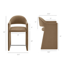 Load image into Gallery viewer, Talia 37 Inch Performance Velvet Counter Stool by Modway
