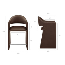 Load image into Gallery viewer, Talia 37 Inch Vegan Leather Counter Stool by Modway
