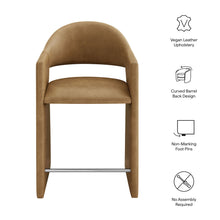 Load image into Gallery viewer, Talia 37 Inch Vegan Leather Counter Stool by Modway
