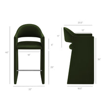 Load image into Gallery viewer, Talia 41 Inch Performance Velvet Bar Stool by Modway
