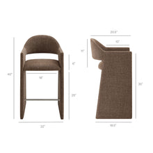 Load image into Gallery viewer, Talia 41 Inch Upholstered Fabric Bar Stool by Modway
