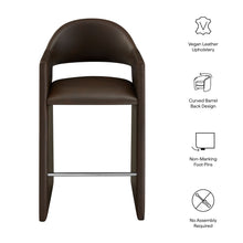 Load image into Gallery viewer, Talia 41 Inch Vegan Leather Bar Stool by Modway
