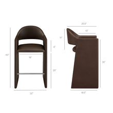 Load image into Gallery viewer, Talia 41 Inch Vegan Leather Bar Stool by Modway

