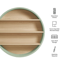 Load image into Gallery viewer, Romy 47" Round Wall Book Shelf by Modway
