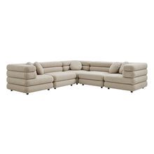 Load image into Gallery viewer, Jubilee 5-Piece Upholstered Modular L-Shaped Sofa Set by Modway
