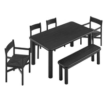 Load image into Gallery viewer, Alvia 6-Piece Oak Wood Dining Table and Seating Set by Modway
