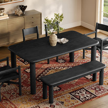 Load image into Gallery viewer, Alvia 6-Piece Oak Wood Dining Table and Seating Set by Modway
