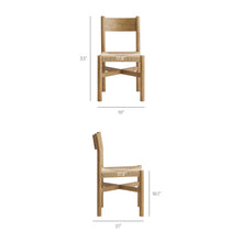 Load image into Gallery viewer, Alvia 6-Piece Oak Wood Dining Table and Seating Set by Modway
