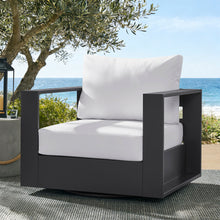 Load image into Gallery viewer, Tahoe Outdoor Patio Powder-Coated Aluminum Swivel Armchair by Modway
