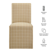 Load image into Gallery viewer, Aster Linen Cotton Blend Slipcovered Dining Chairs Set of 2 by Modway
