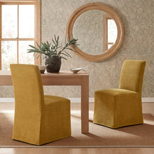 Load image into Gallery viewer, Aster Slub Weave Fabric Slipcovered Dining Chairs Set of 2 by Modway
