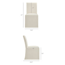Load image into Gallery viewer, Aster Slub Weave Fabric Slipcovered Dining Chairs Set of 2 by Modway
