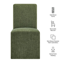 Load image into Gallery viewer, Aster Slub Weave Fabric Slipcovered Dining Chairs Set of 2 by Modway
