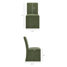 Load image into Gallery viewer, Aster Slub Weave Fabric Slipcovered Dining Chairs Set of 2 by Modway
