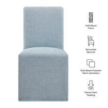 Load image into Gallery viewer, Aster Slub Weave Fabric Slipcovered Dining Chairs Set of 2 by Modway
