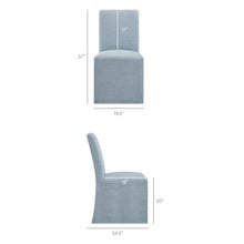 Load image into Gallery viewer, Aster Slub Weave Fabric Slipcovered Dining Chairs Set of 2 by Modway
