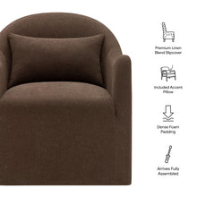Load image into Gallery viewer, Bardot Slipcovered Linen Blend Accent Chair by Modway
