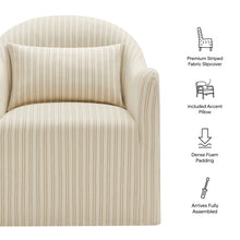 Load image into Gallery viewer, Bardot Slipcovered Striped Accent Chair by Modway
