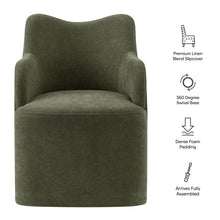 Load image into Gallery viewer, Cordelle Linen Blend Swivel Dining Chair by Modway
