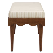 Load image into Gallery viewer, Mirette Scalloped Edge Striped Accent Bench by Modway
