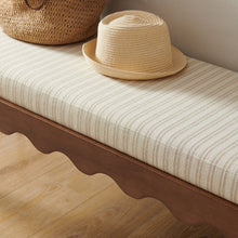 Load image into Gallery viewer, Mirette Scalloped Edge Striped Accent Bench by Modway
