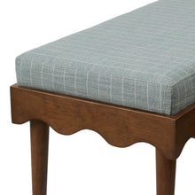 Load image into Gallery viewer, Mirette Scalloped Edge Striped Accent Bench by Modway
